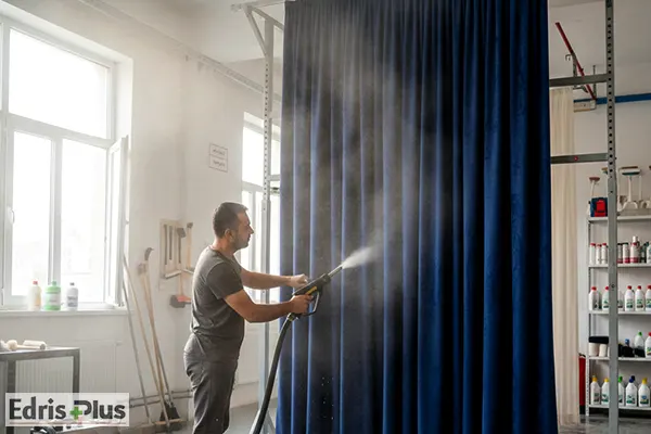 شستشوی پرده مخمل