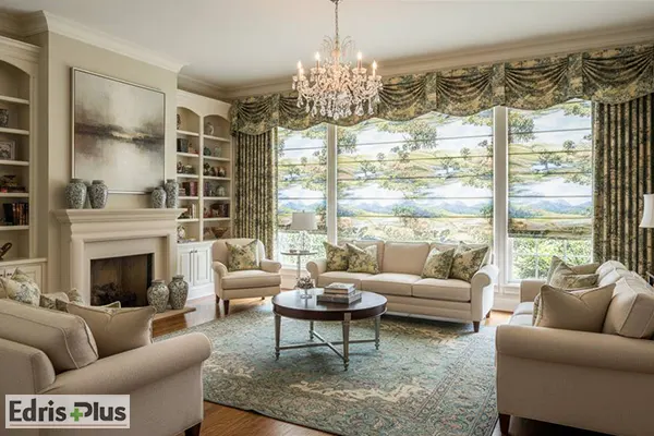 پرده کلاسیک طرح طبیعت پرده کلاسیک طرح طبیعت