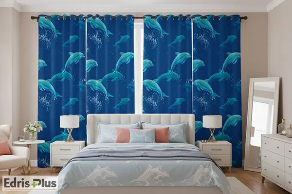 پرده اتاق خواب پانچ چاپی پرده اتاق خواب پانچ چاپی