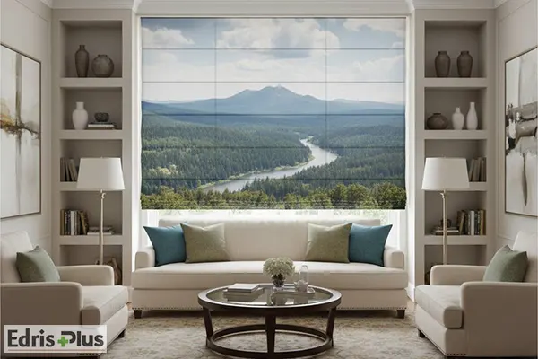 پرده رومن منظره پرده رومن منظره