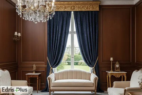 کتیبه پرده طلایی برای پرده کلاسیک