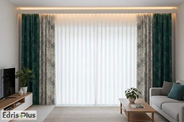 پرده با لاین نوری