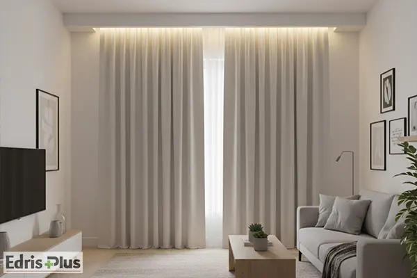 پرده پذیرایی ساده