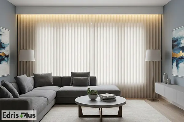 پرده پذیرایی لوردراپه با لاین نوری