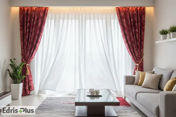 نورپردازی پرده پذیرایی