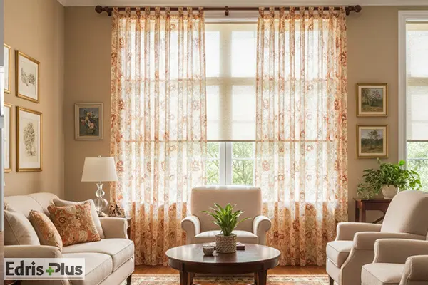 پرده حریر پذیرایی