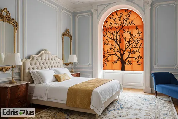 پرده درختی اتاق خواب