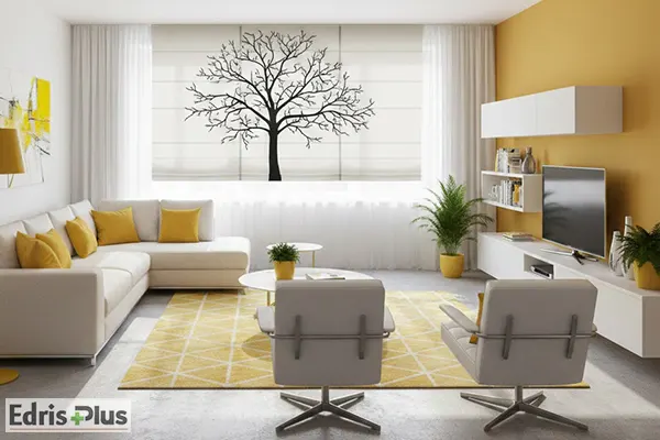 پرده رومن پذیرایی