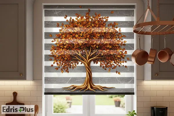 پرده زبرا آشپزخانه