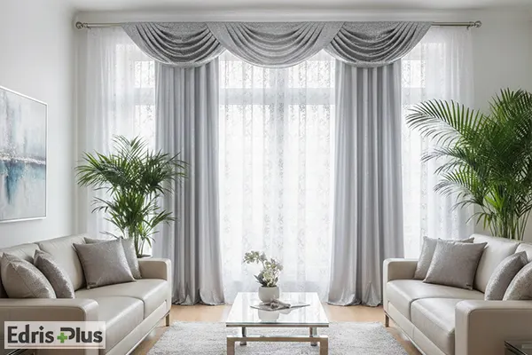 پرده لمه نقره ای