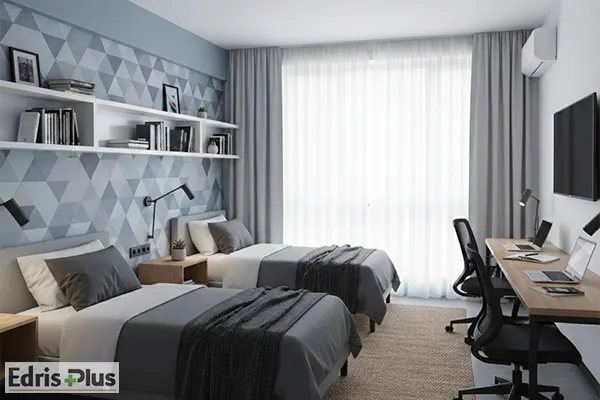 پرده مدرن خوابگاهی