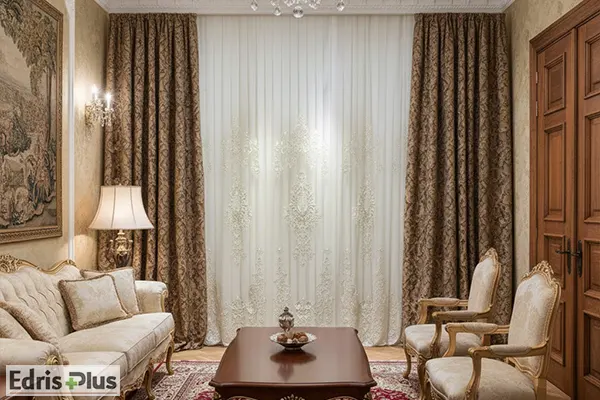 پرده با پارچه ژاکارد