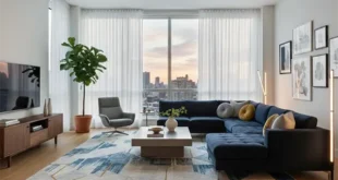 مبل سرمه ای با چه پرده ای ست میشه؟