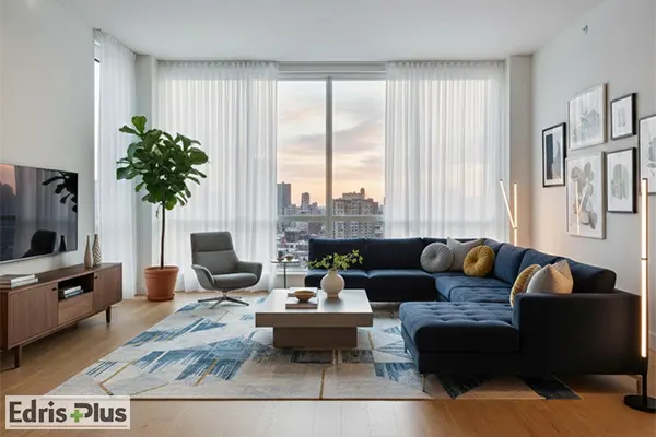 مبل سرمه ای با چه پرده ای ست میشه؟