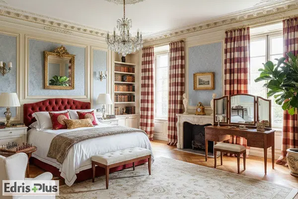 پرده پلیسه اتاق خواب