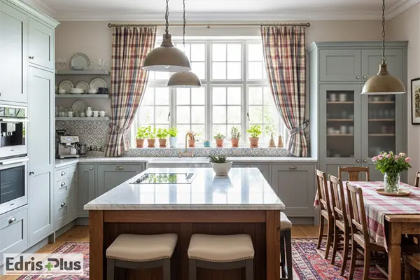 پرده آشپزخانه پلیسه