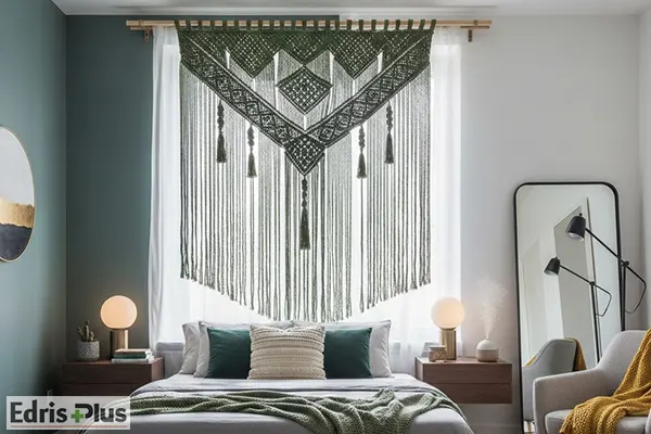 پرده رافیا اتاق خواب