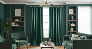 پرده با پارچه ساتن