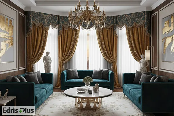 پرده ساتن کلاسیک