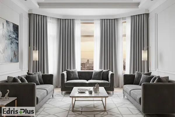 پرده پلیسه ساتن