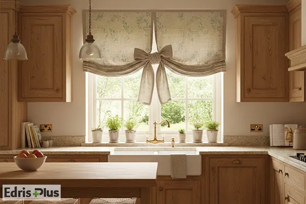 پرده آشپزخانه کنفی