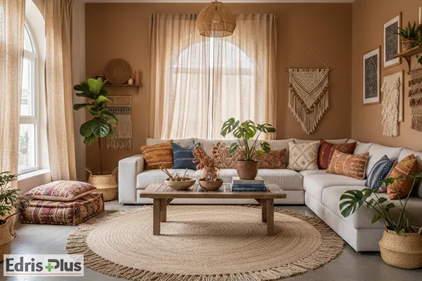 دکوراسیون بوهو اتاق پذیرایی