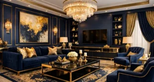 رنگ سرمه ای با چه رنگی ست میشه در خانه