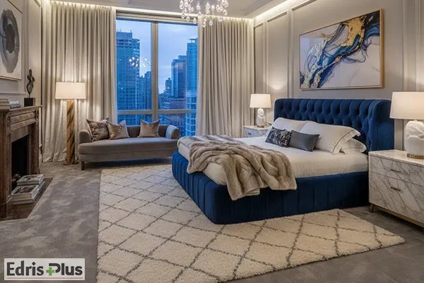 اتاق خواب با فرش و موکت