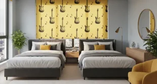 پرده با طرح موسیقی