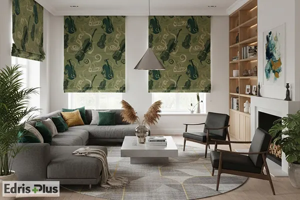 پرده رومن موسیقی پذیرایی