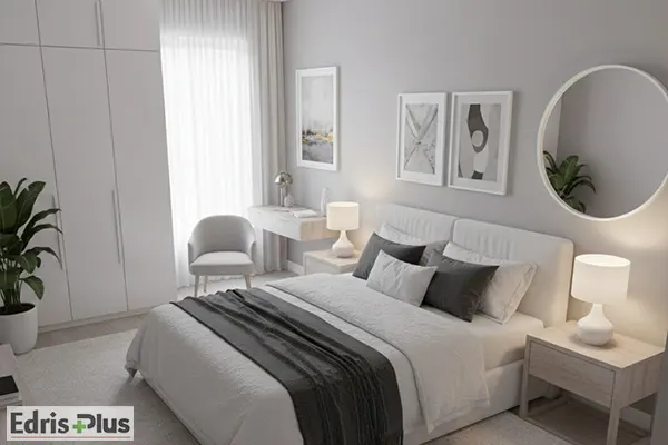 دکوراسیون اتاق خواب ساده و شیک کوچک