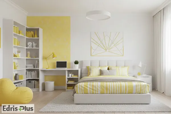 دکوراسیون اتاق خواب ساده و شیک نوجوان