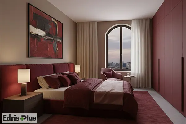 دکوراسیون اتاق خواب ساده و شیک تک نفره