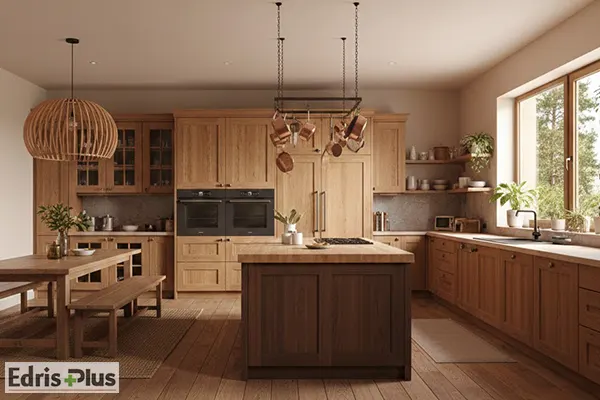 کابینت ام دی اف طرح چوب