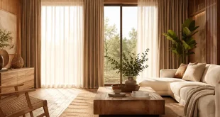 مدل پرده برای دکور چوبی