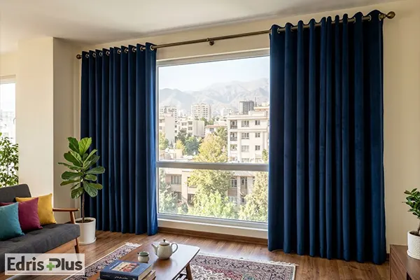 مقدار پارچه برای پرده پانچ