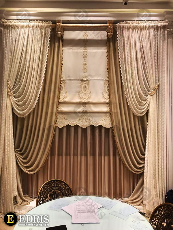 پرده طرح رومن