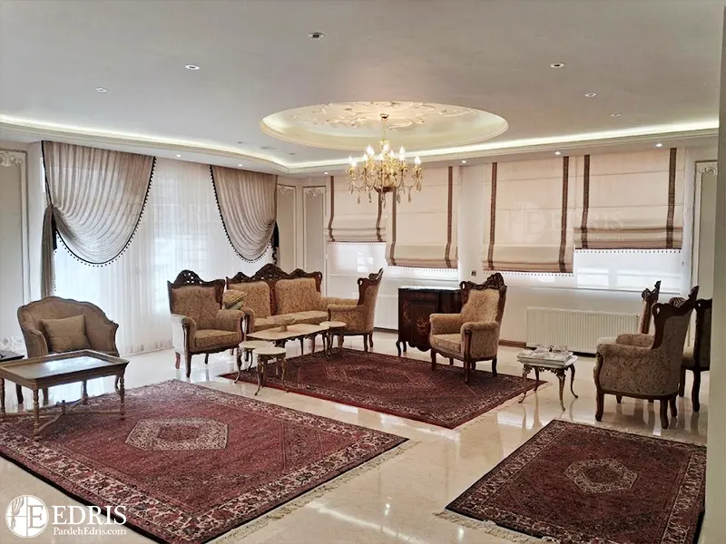 پرده رومن و پرده حریر پرده رومن و پرده حریر
