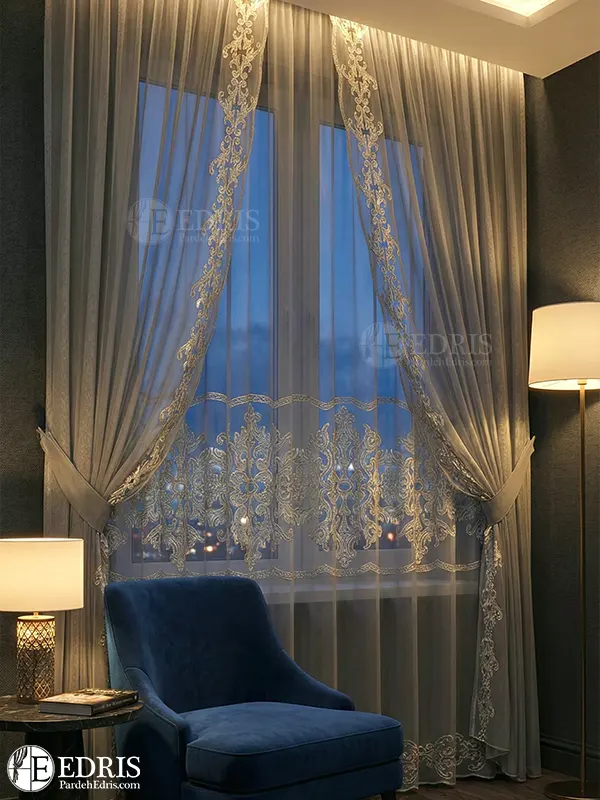 پرده حریر مدل کلاسیک