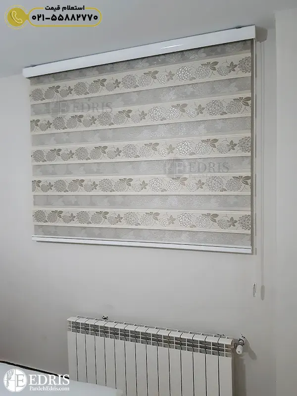 پرده زبرا طرح‌دار
