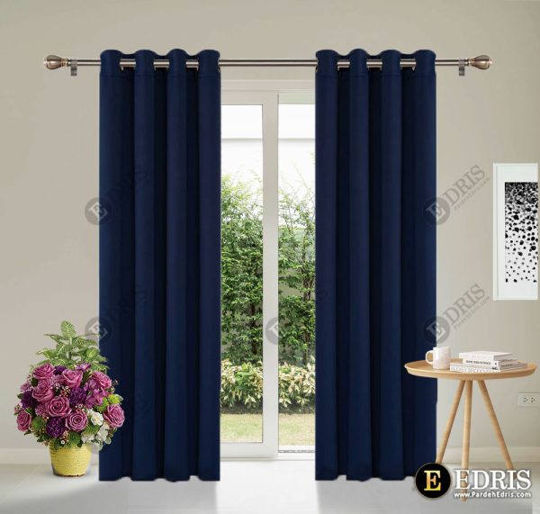 punch curtian Navy blue