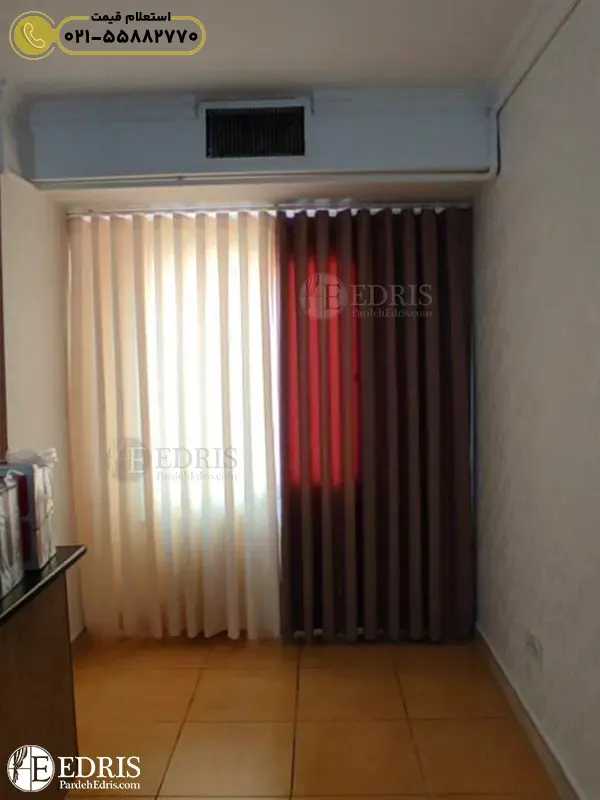 اتاق خواب با پرده مینیمال