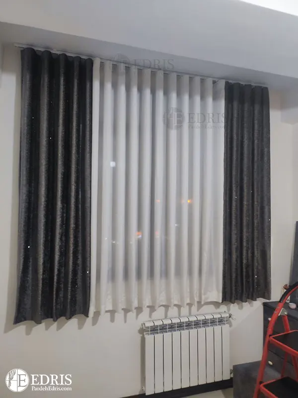 پرده مینیمال دو رنگ