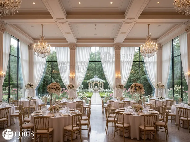 پرده ساده سفید