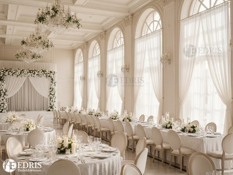 پرده شیک و ساده تالار